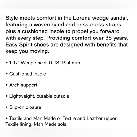 Easy Spirit Women’s Lorena Woven Strappy Wedge Sandals- Size 9.5M- New in Box - Picture 10 of 10